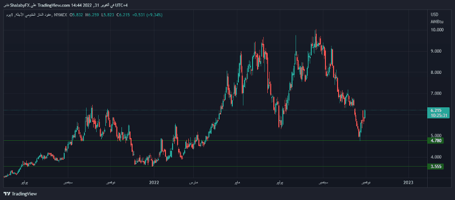 الرسم البياني اليومي لمؤشر الداو جونز