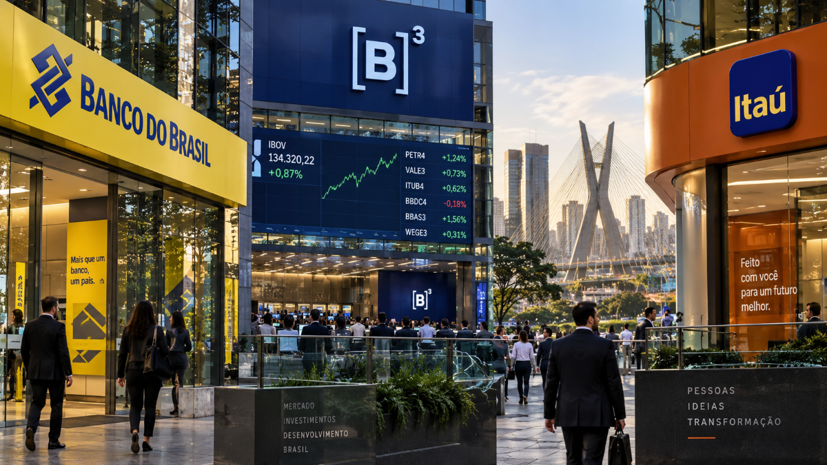 BBAS3, B3SA3 e ITUB4: As Ações que Mais se Destacaram