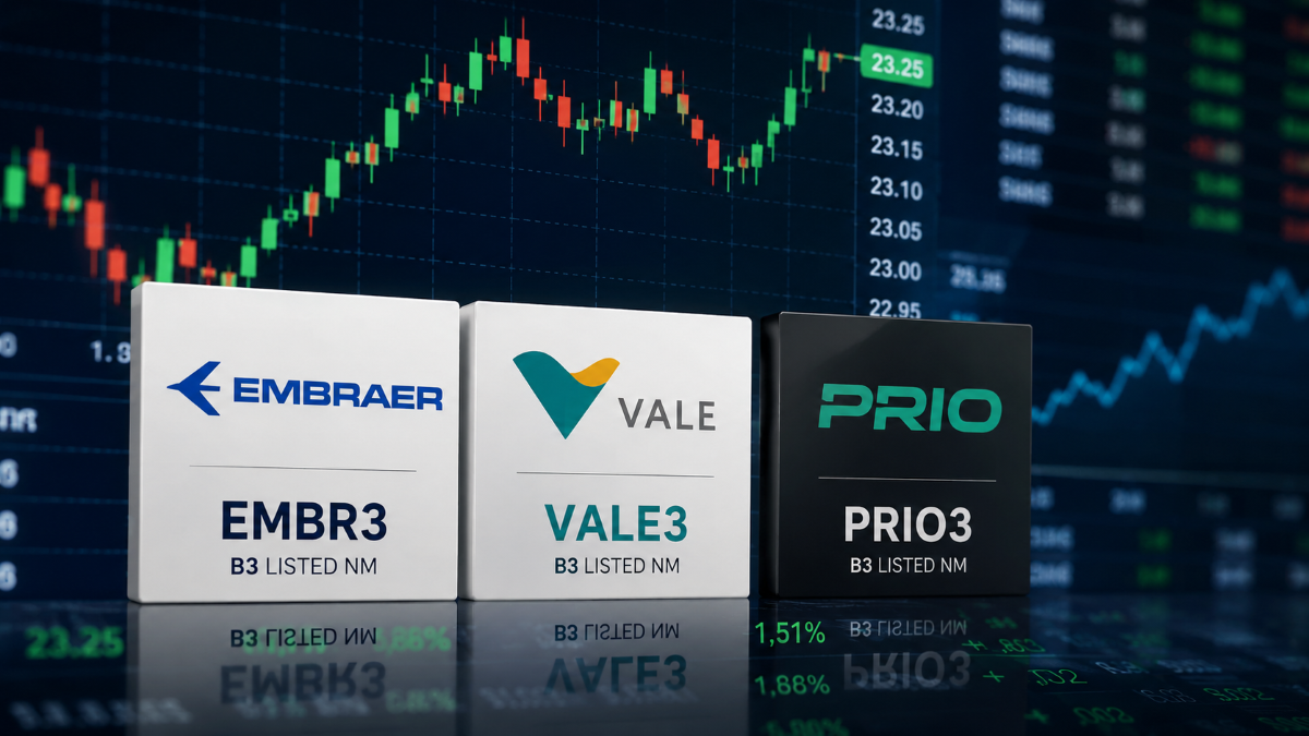 EMBR3, VALE3 e PRIO3: Três Ações que Chamam Atenção