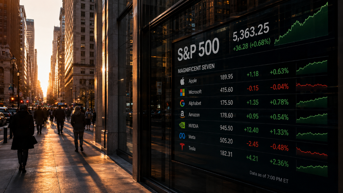 S&P 500 y 7 Magníficas Hoy 25/06/2026